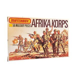 1976 Matchbox 1-76th Scale Afrika Korps P-5004 50 Soldiers WW2 Incomplete VTG